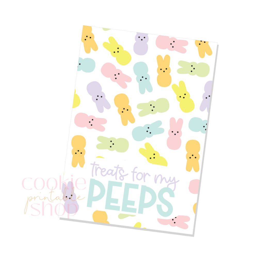 treats for my peeps cookie card - digital download