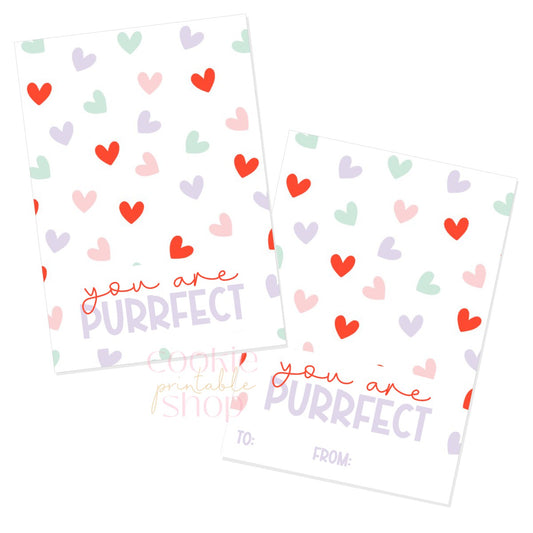 you are purrfect cookie card - digital download