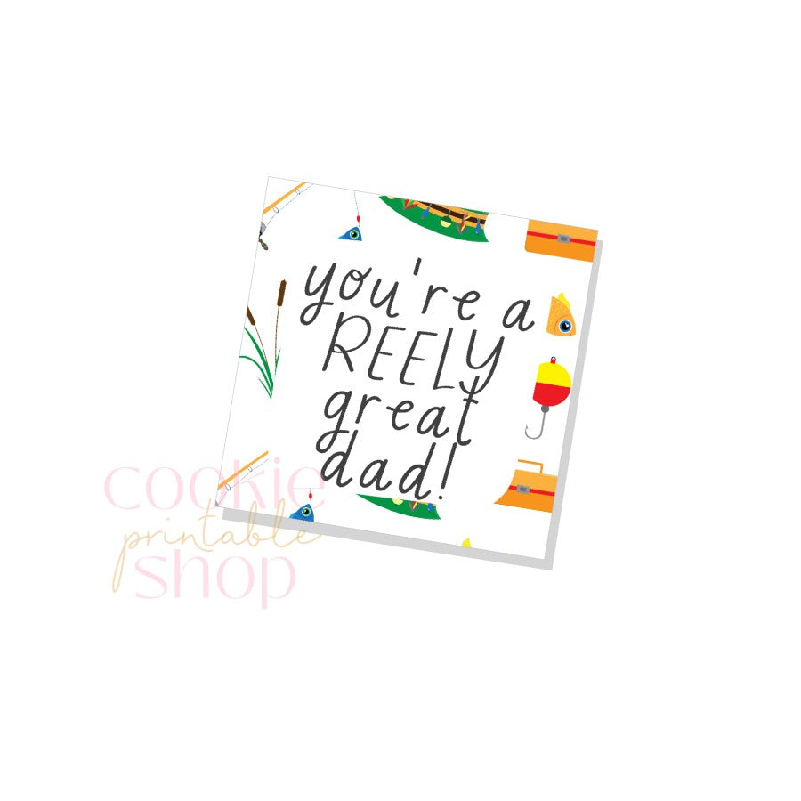 you're a reely great dad tag - digital download