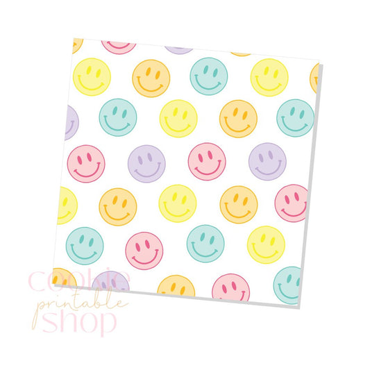 bright smiley face box backers - digital download