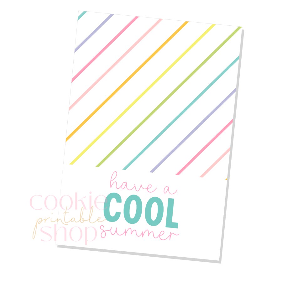 have a cool summer cookie card - digital download