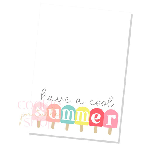 have a cool summer cookie card - digital download