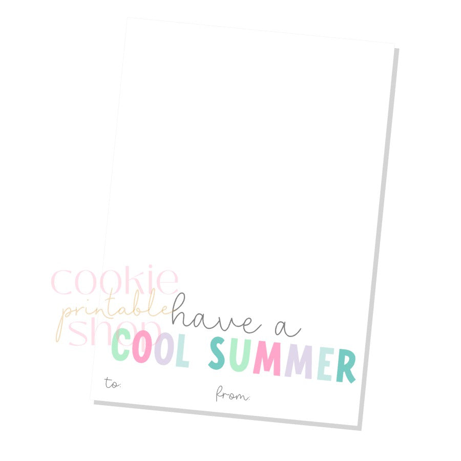 have a cool summer cookie card - digital download