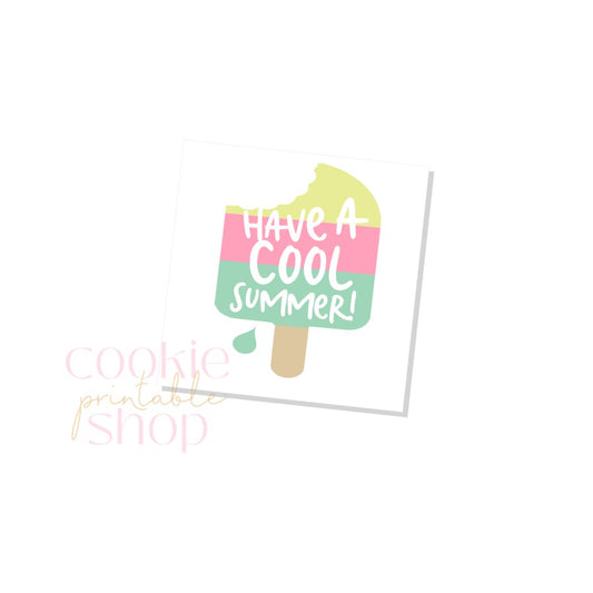 have a cool summer tag - digital download