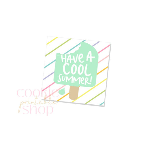 have a cool summer tag - digital download
