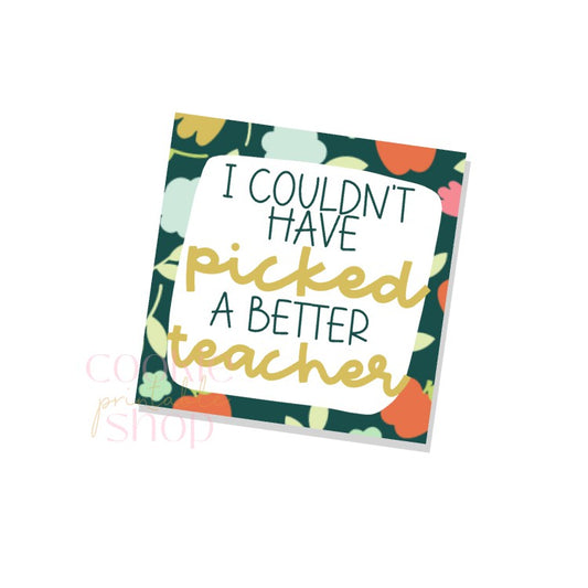 I couldn't have picked a better teacher tag - digital download