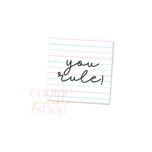 you rule tag - digital download
