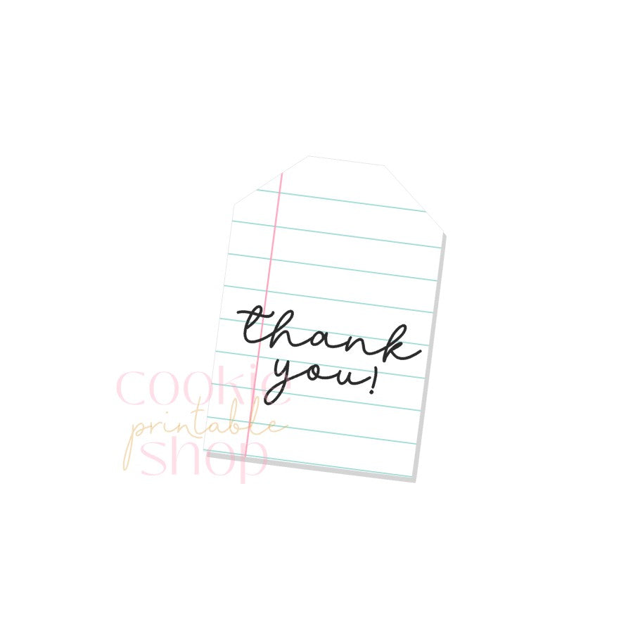 thank you tag - digital download