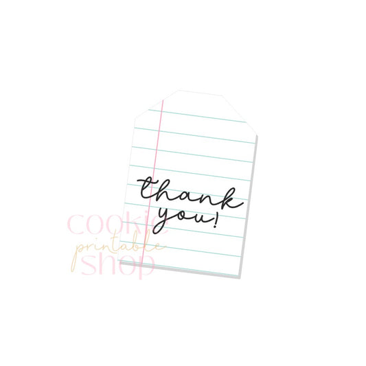 thank you tag - digital download