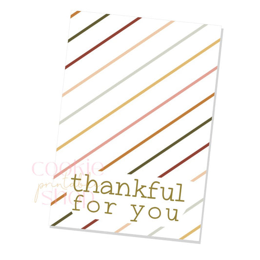 thankful for you cookie card - digital download