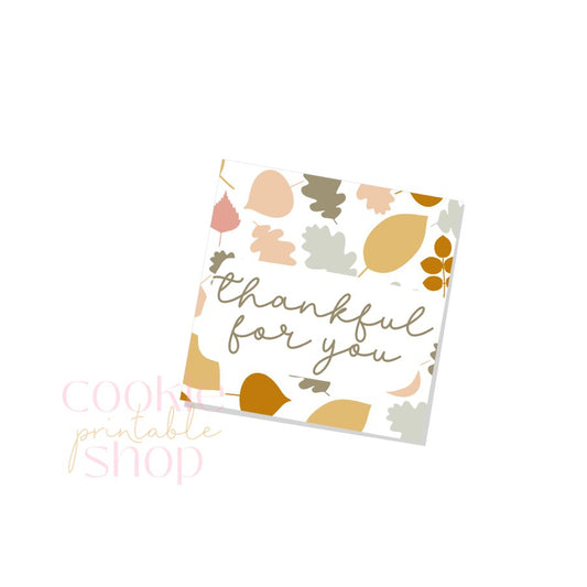 thankful for you tag - digital download