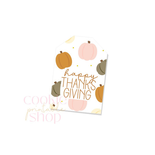 happy thanksgiving tag - digital download