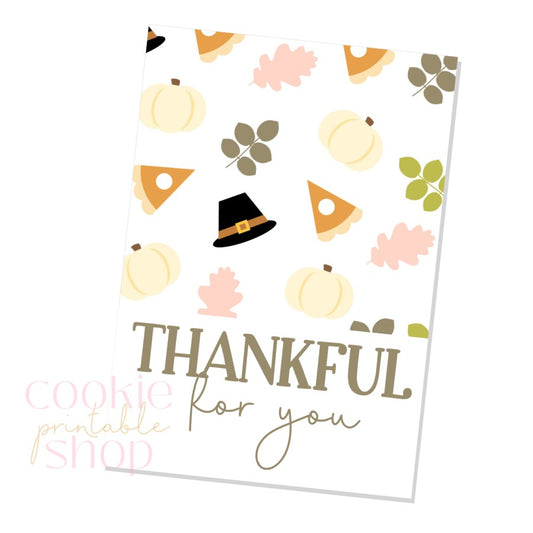 thankful for you cookie card - digital download