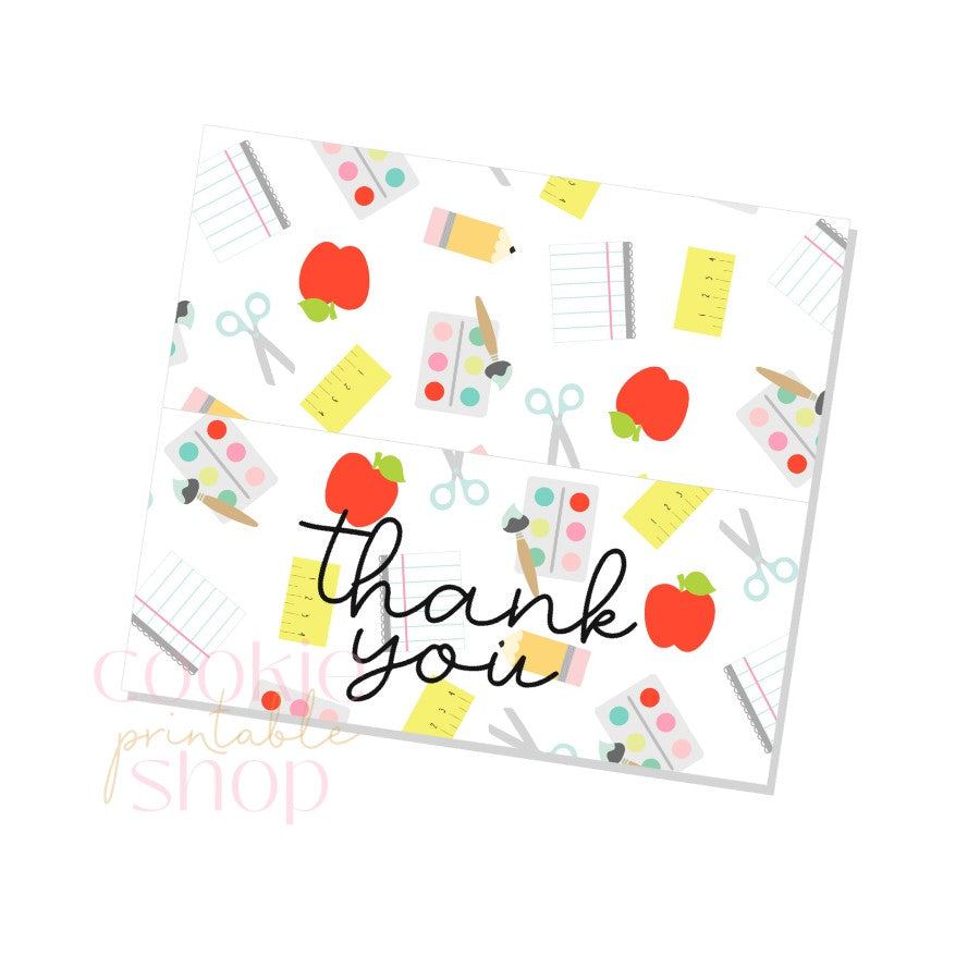 thank you bag topper - digital download