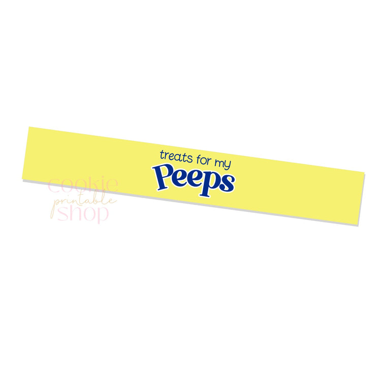 treats for my peeps 8" box fronting printable - digital download
