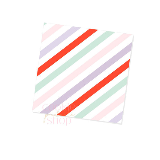 valentines stripes box backers for multiple sizes - digital download