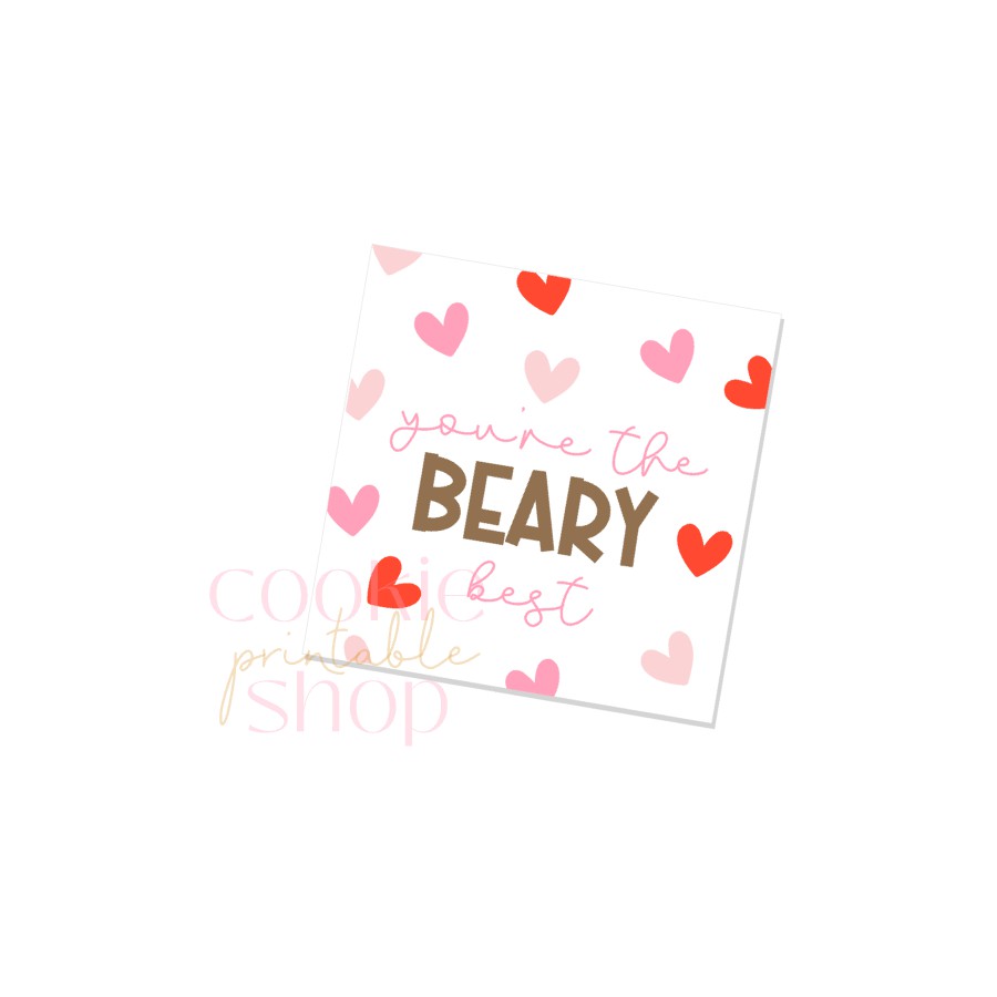 you're the beary best tag - digital download