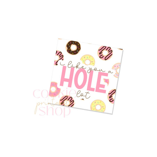 I like you a hole lot tag - digital download