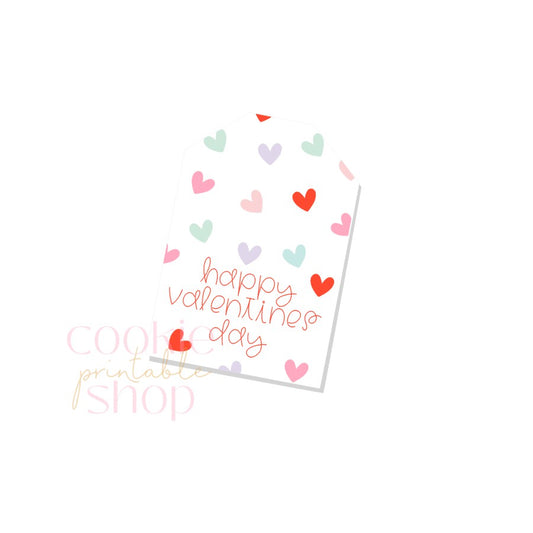 happy valentines day tag - digital download
