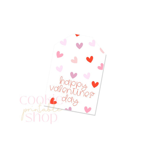 happy valentines day tag - digital download