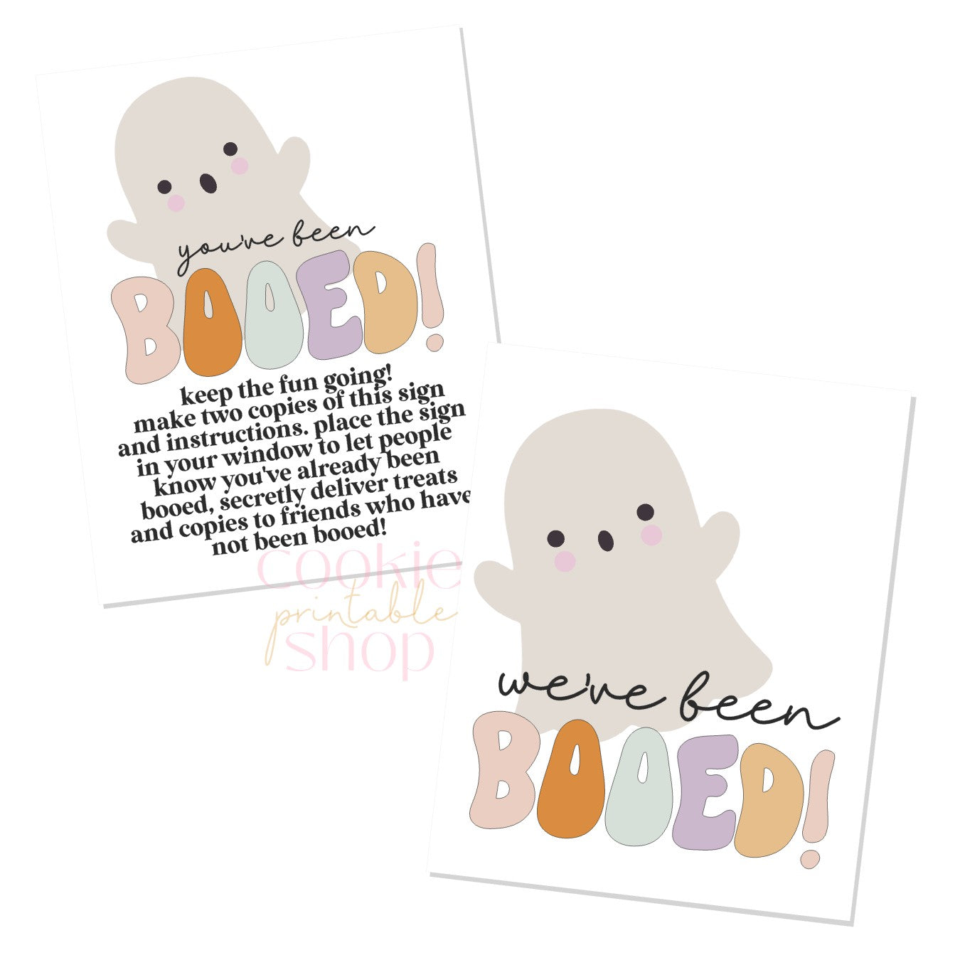 you've been booed printables - digital download