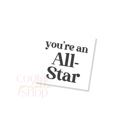 you're an all star tag - digital download