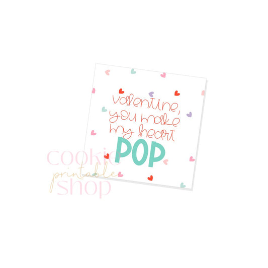 you make my heart pop tag - digital download