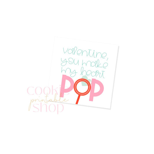 you make my heart pop tag - digital download