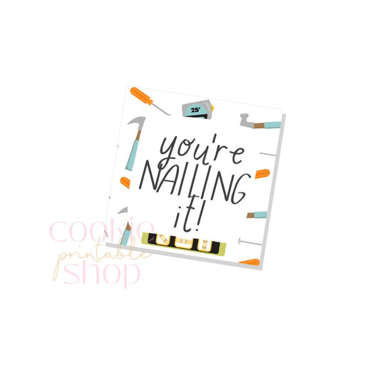 you're nailing it tag - digital download